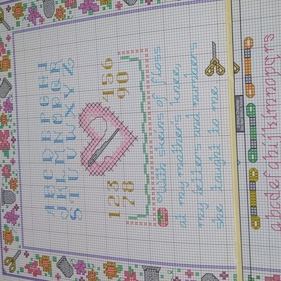 Mommy's Little Cross Stitcher cross stitch pattern only - Picture 5 of 11